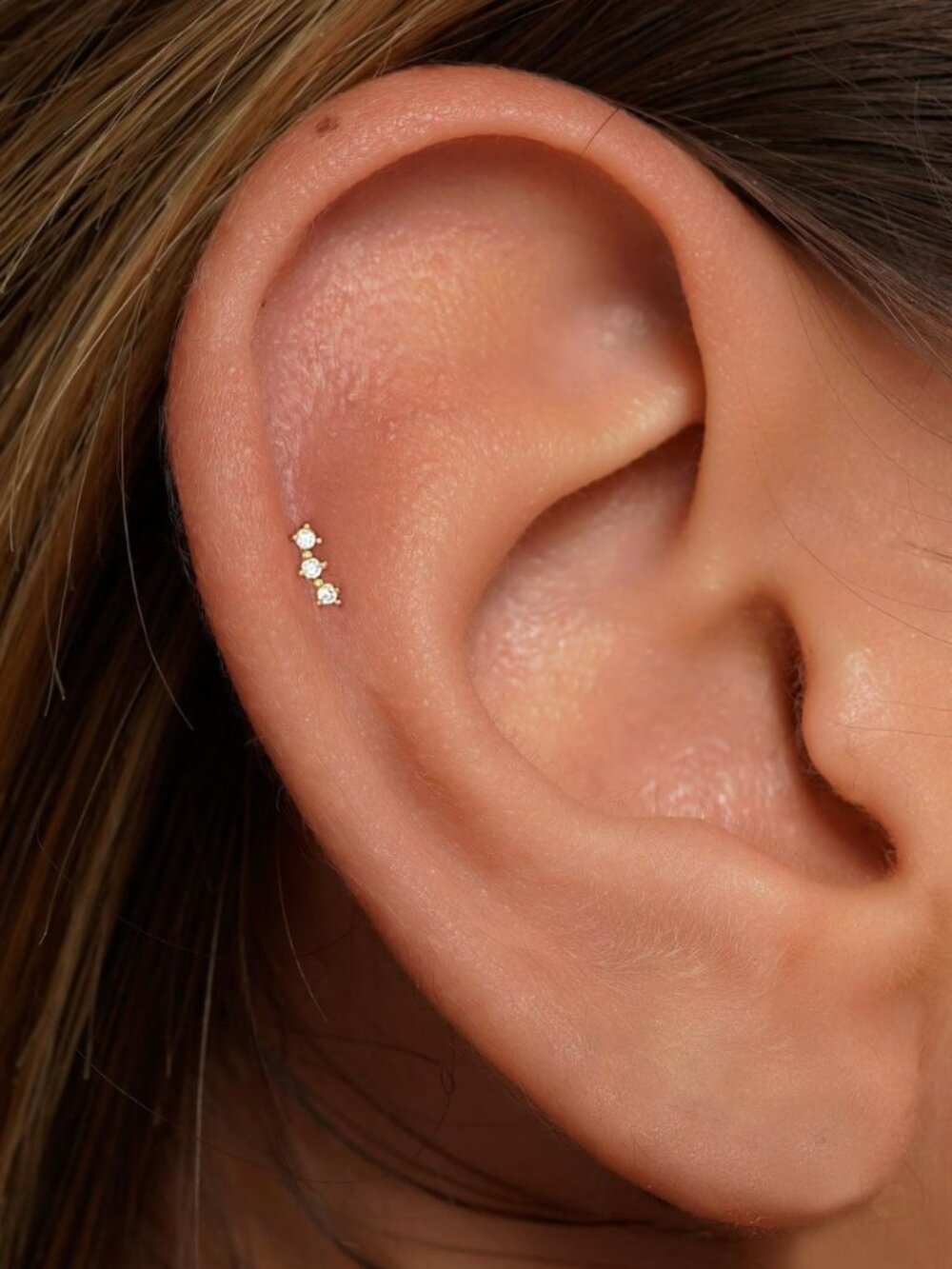 Titanium Flat Back Stud